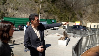 Visita a les obres de la desviació de Sant Julià (Foto: Govern d'Andorra)