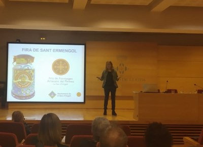 Mireia Font, a la jornada Local HUB (Foto: Ajuntament de la Seu)