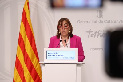 La consellera portaveu Sílvia Paneque parla de la situació actual del decret per augmentar la taxa turística (Foto: ACN)