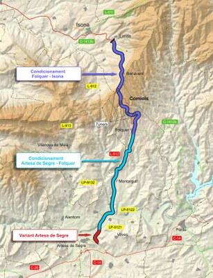 Projecte de modernització de la carretera del coll de Comiols (TES)