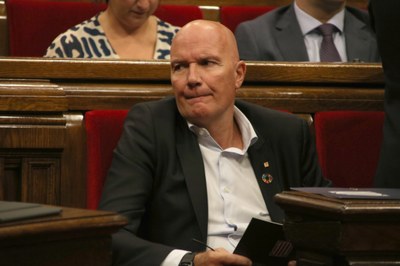David Mascort, a la seva compareixença d'avui dimecres al Parlament (Foto: ACN)