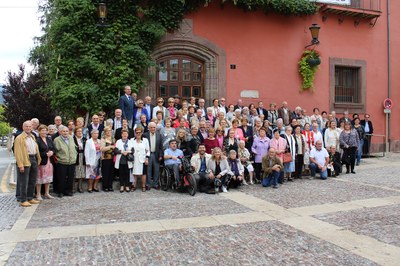 Foto de família de la Festa de la Gent Gran 2019 a la Seu