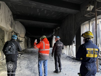 Inspecció de La Querola (Foto: Policia d'Andorra)