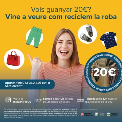 Campanya de reciclatge de roba de la Mancomunitat d'Escombraries de l'Urgellet