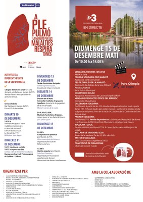 Cartell de La Marató de 3Cat 2024 a la Seu d'Urgell