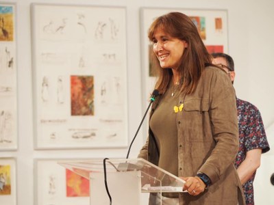 Laura Borràs, a la inauguració oficial del FeMAP 2021