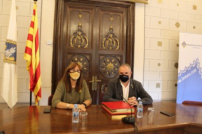 Recepció a Laura Borràs a l'Ajuntament de la Seu d'Urgell
