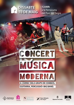 Concert de música moderna per part d'alumnes de l'EMM de la Seu, al Parc Olímpic del Segre