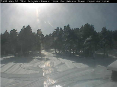 Sant Joan de l'Erm, aquest dijous (Webcam Refugi de la Basseta)