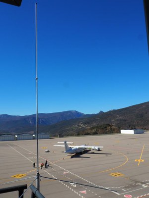 Proves amb instrumental GPS a l'aeroport de la Seu