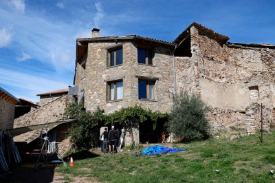 Rodatge de la pel·lícula 'Els encantats', el setembre passat al poble pallarès d'Antist (Foto: ACN / arxiu)