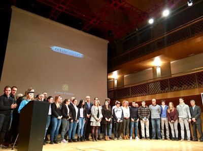 Premiats de la Nit de l'Esport 2017 (Foto: Comitè Olímpic Andorrà)