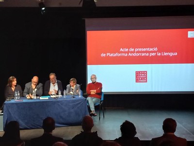 Presentació de la nova Plataforma Andorrana per la Llengua
