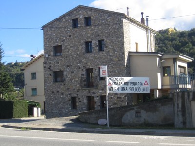 Cruïlla de l'N-260 a Montferrer (Foto d'arxiu 2012)