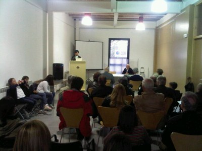 Lectura en viu durant la jornada de Sant Jordi 2011