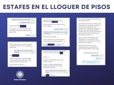 Estafes en el lloguer de pisos (Foto: Policia d'Andorra)