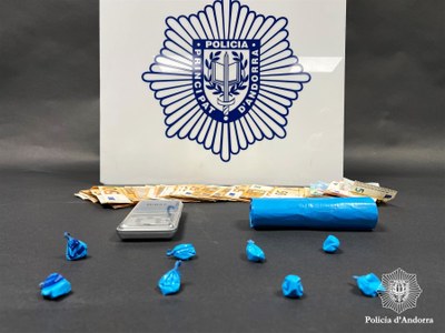 Desmantellat un punt de venda de cocaïna a Escaldes-Engordany (Foto: Policia d'Andorra)