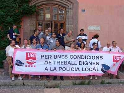 Manifestació Policia Municipal