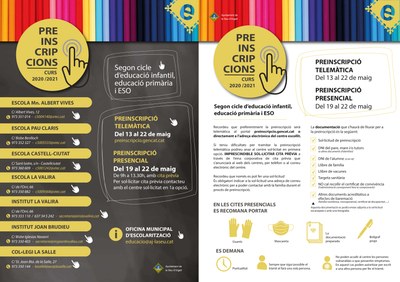 Preinscripcions