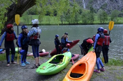 Caiac escolar al Pallars Sobirà (ACN/Marta Lluvich)