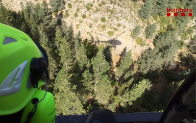 Recerca d'un boletaire perdut a Fígols i Alinyà (Bombers)