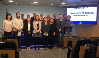 Premiats del Pirene 2017 (Foto: Govern d'Andorra)