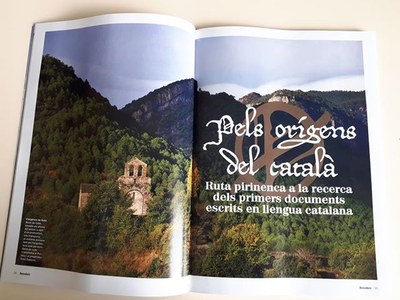 Reportatge sobre els orígens del català de la revista 'Descobrir Catalunya'