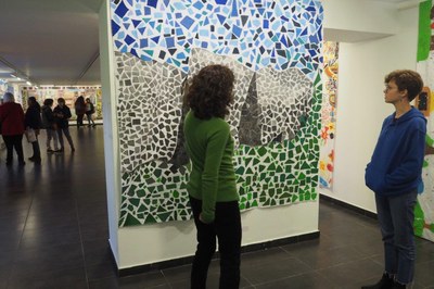 Mural Col·lectiu de pintura de la Seu, a la sala La Cuina