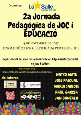 2a edició de la Jornada Pedagògica de Joc i Educació