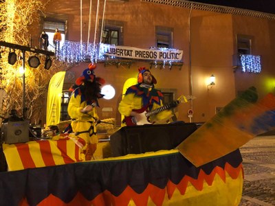 Animació pel 10è aniversari de la Sant Silvestre la Seu, amb PD Pollastre