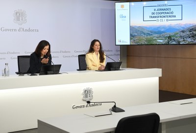 Presentació de les Jornades de Cooperació Transfronterera, que tindran lloc del 21 al 23 d'octubre a Andorra (Foto: Govern d'Andorra)