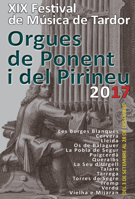 XIX Festival de Música de Tardor Orgues de Ponent i del Pirineu 