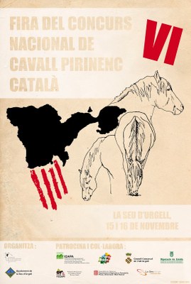 Cavall Pirinenc - Cartell Concurs Nacional a la Seu