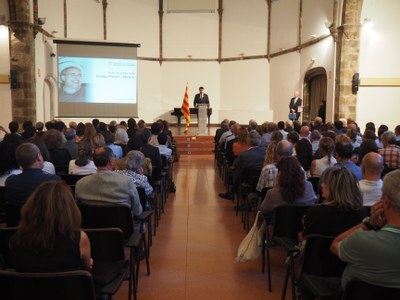 Acte de record a Josep Palau, a la Sala de Sant Domènec de la Seu