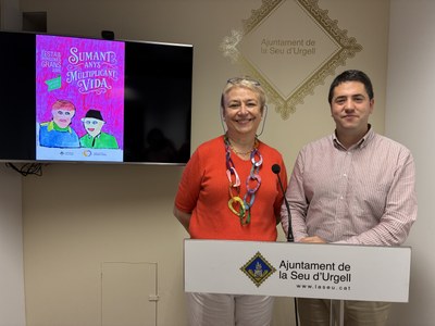 Presentació de la Festa de les Persones Grans, a càrrec de Paqui Gómez i Joan Barrera 