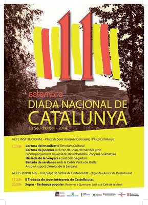 Diada Nacional de Catalunya 2014 - Cartell d'activitats
