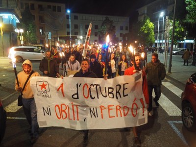 Marxa de Torxes pel primer aniversari de l'1-O