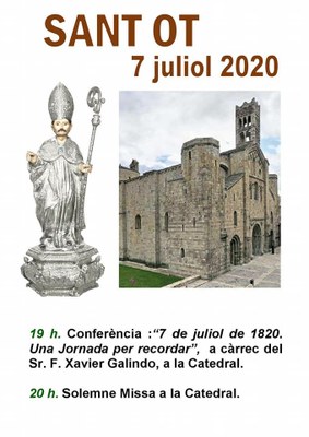 Celebració de la Festivitat de Sant Ot 2020