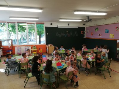 Aula de l'Escola Albert Vives (Foto: Ajuntament de la Seu)