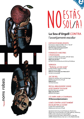 Cartell de la campanya contra l'assetjament escolar a la Seu
