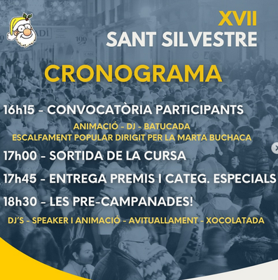 Programa de la Sant Silvestre La Seu 2025