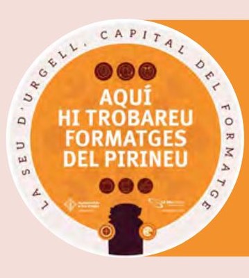 Distintiu 'Aquí hi trobareu formatges del Pirineu', a la Seu d'Urgell