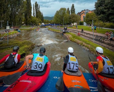 Entrenaments de les Finals de la Copa del Món 2022 de Canoa Eslàlom (@RaftingParc)