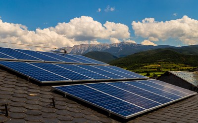 Instal·lació fotovoltaica a la Seu d'Urgell (Foto: arxiu)