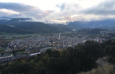 La Seu d'Urgell des del Pla de les Forques