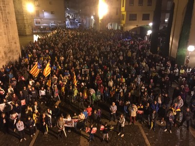 Protesta a la Seu per condemnar la sentència contra l'1-O