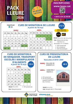 Pack lleure a la Seu d'Urgell