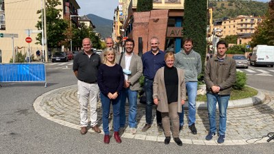 Inauguració a la Seu d'Urgell d'una escultura d'homenatge a la figura de Lluís Companys (Foto: ACN)
