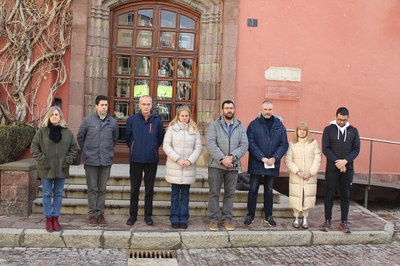 Minut de silenci a la Seu d'Urgell per demanar la fi de la guerra a Ucraïna