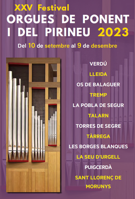 XXVè Festival Orgues de Ponent i del Pirineu 